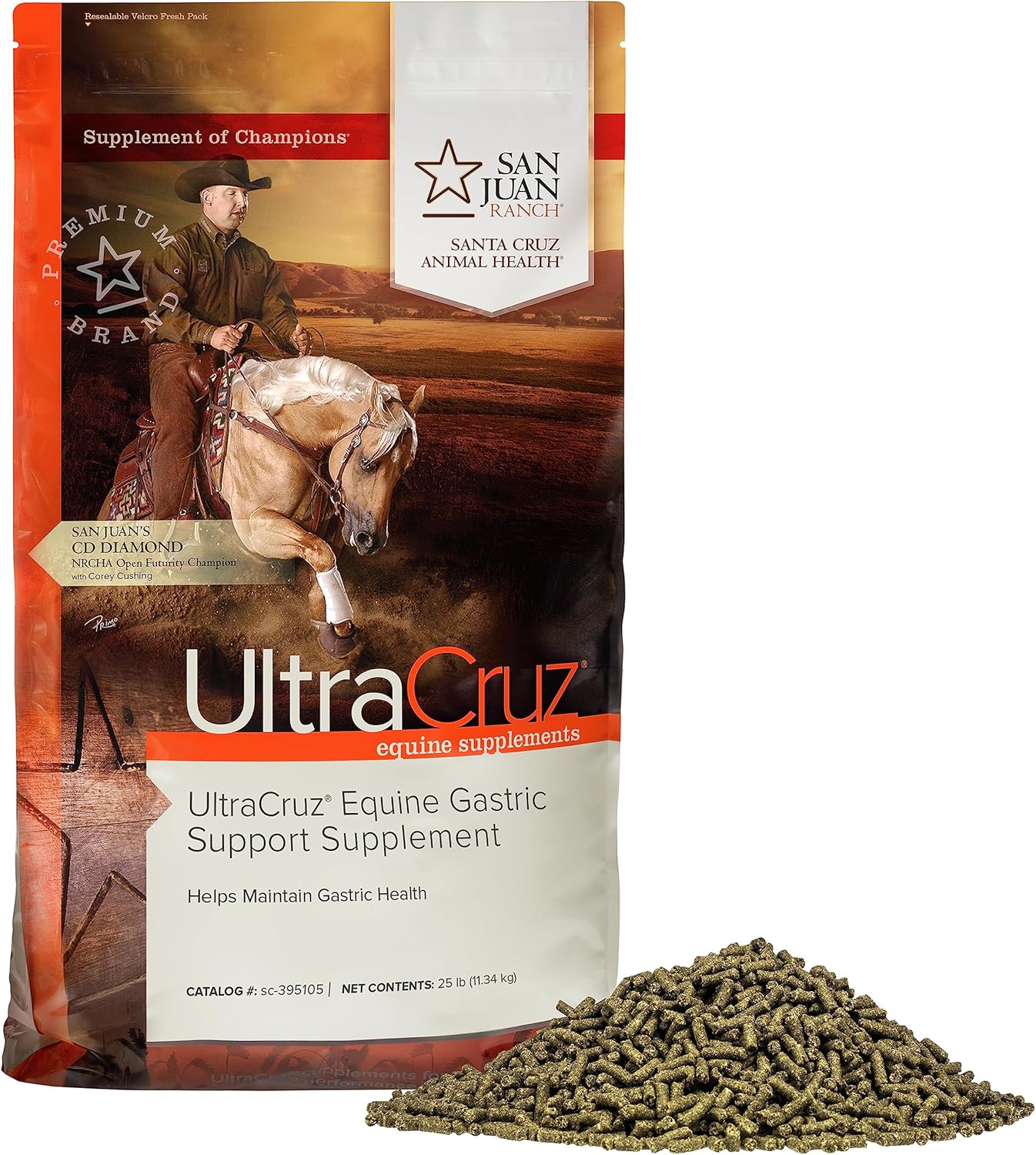 UltraCruz® Equine Gastric Support Supplement for Horses, 25 lb