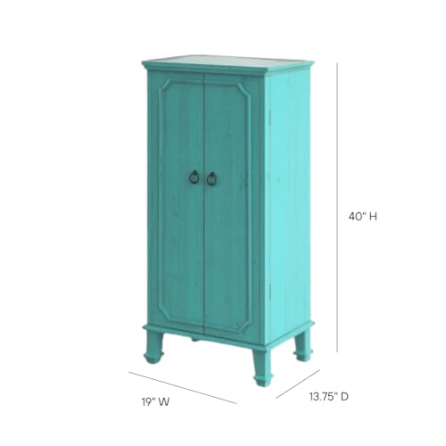 Hives & Honey - Charlize Jewelry Armoire - Fully Locking Jewelry Organization Storage - White