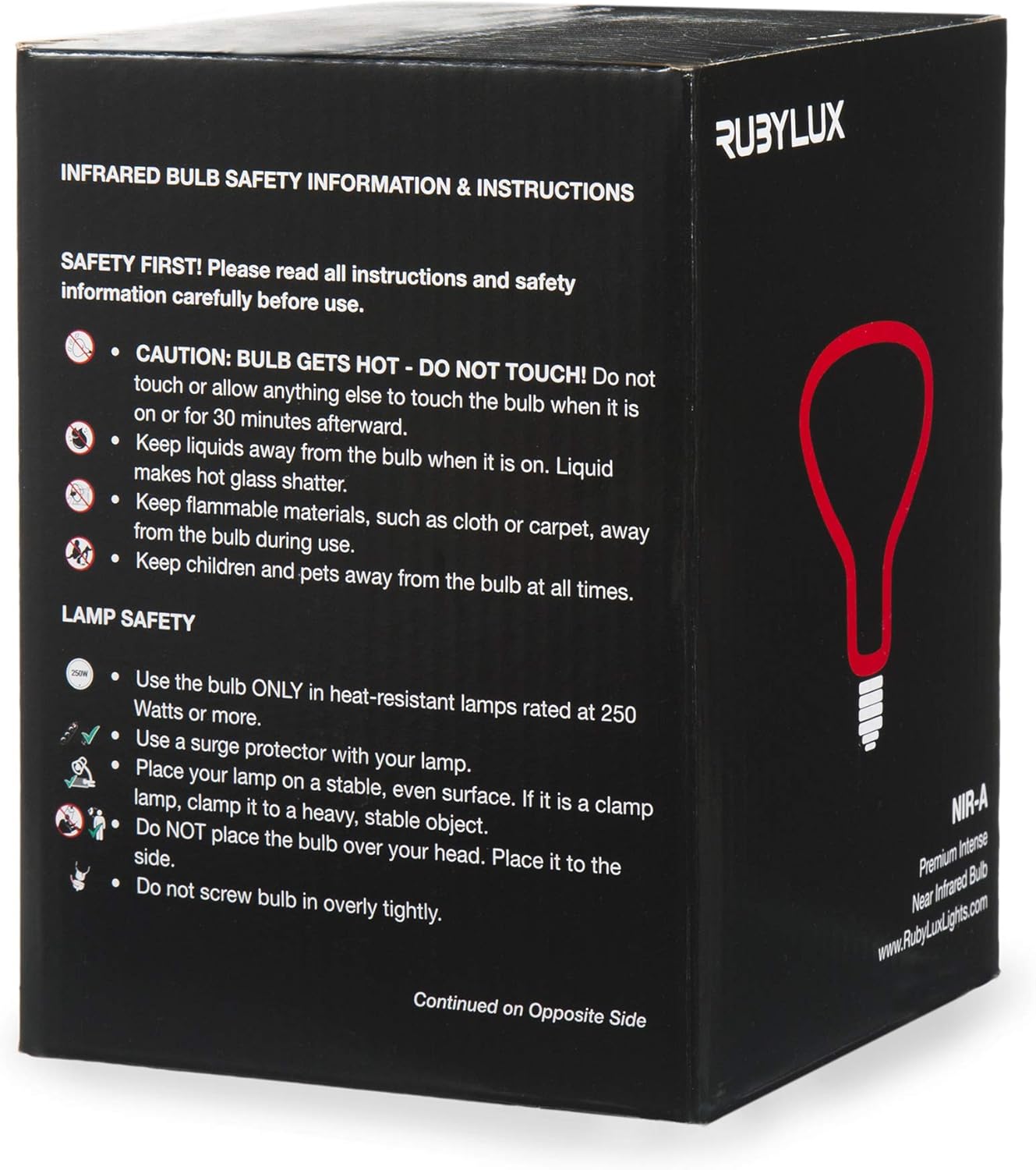 RubyLux NIR-A Near Infrared Bulb Grade A (1 Pack) Pack of 2