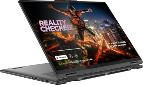 Lenovo Yoga 7 16 2-in-1 AI PC Laptop | 16" FHD+ IPS Touch (Glossy) | Intel 12-core Ultra 7 155U | 16GB DDR5 2TB SSD | Backlit Fingerprint Thunderbolt4 Win11Pro Grey + HDMI Cable
