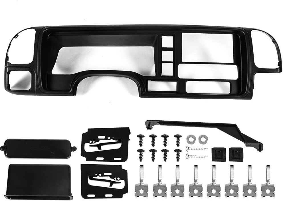 CHEDA Double DIN Dash Kit Compatible with 1995-2002 GM Full-Size Trucks / SUV's Vehicles Car Stereo Radio Install Dash Kit W/Wiring Harness & Antenna Adapter