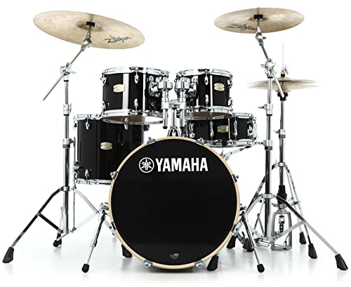 Yamaha 5pc Shell Pack with a 20" Kick 14” Snare Drum in Honey Amber for Students and Working Drummers, (SBP0F50HA)