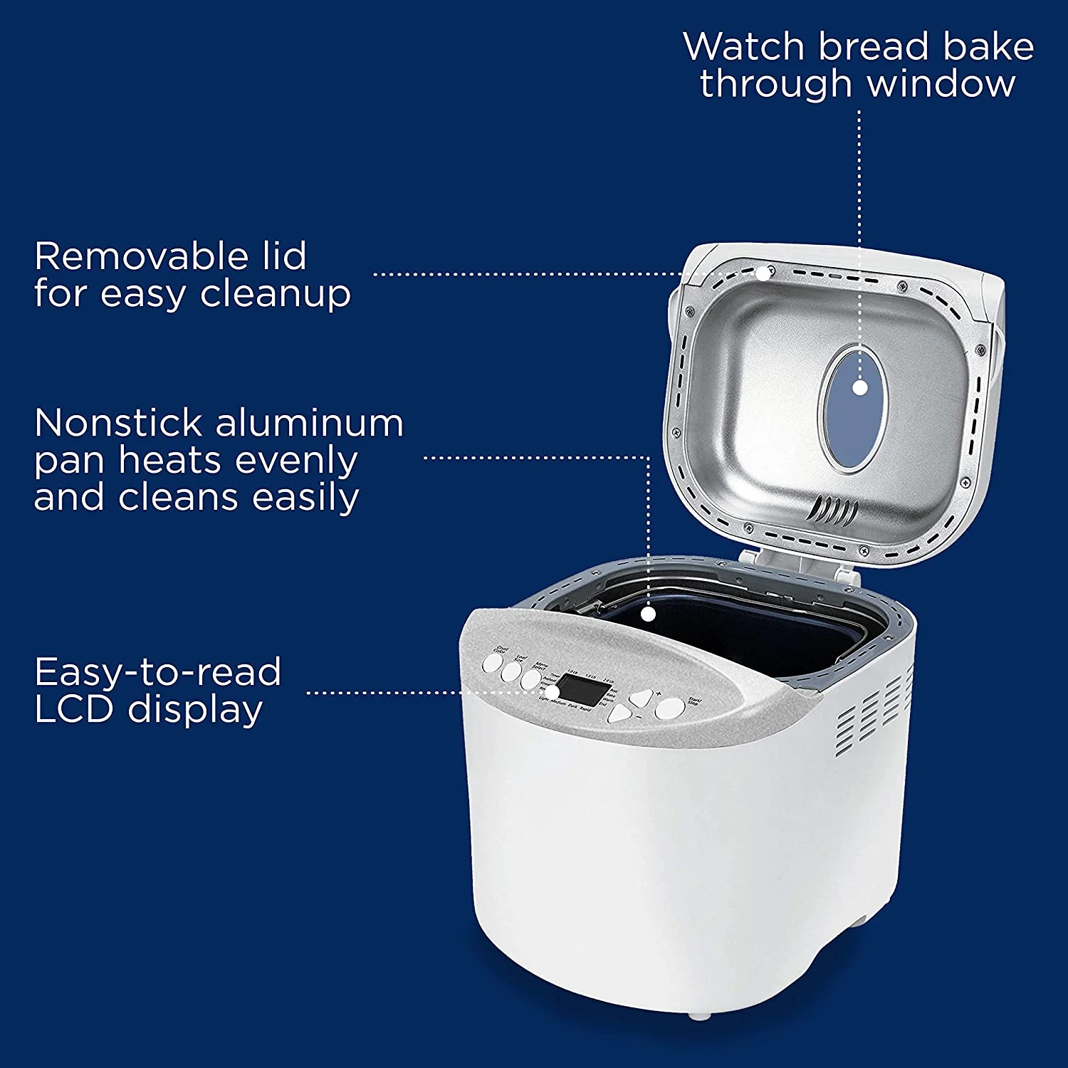 Oster CKSTBR9050 Expressbake Bread Maker, White