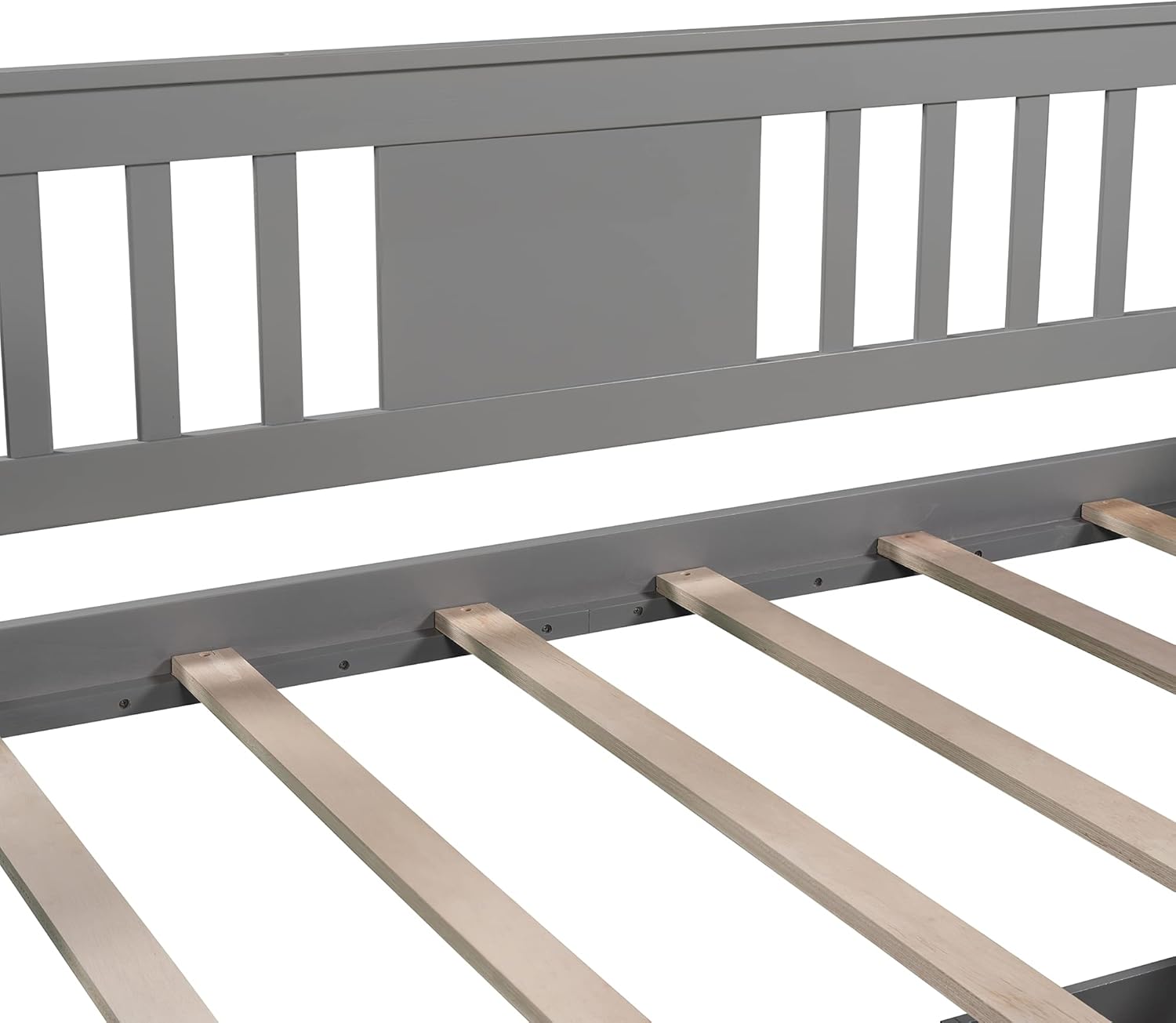 Twin Size Daybed Wood Bedframe with Two Drawers, Wooden Slats Support, Twin Sofa Bed for Living Room, Bedroom, Small Living Spaces