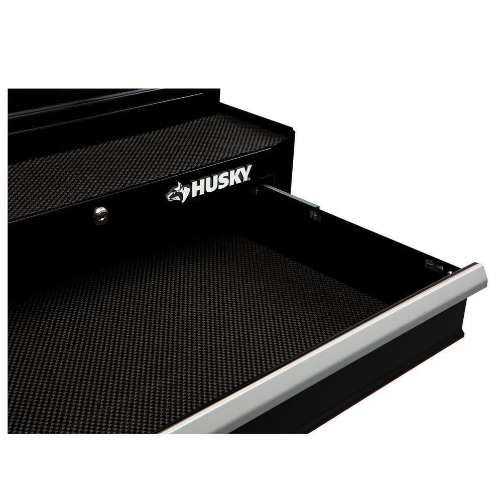 Husky 26 in. W 4-Drawer Rolling Cabinet Tool Box Chest in Gloss Black