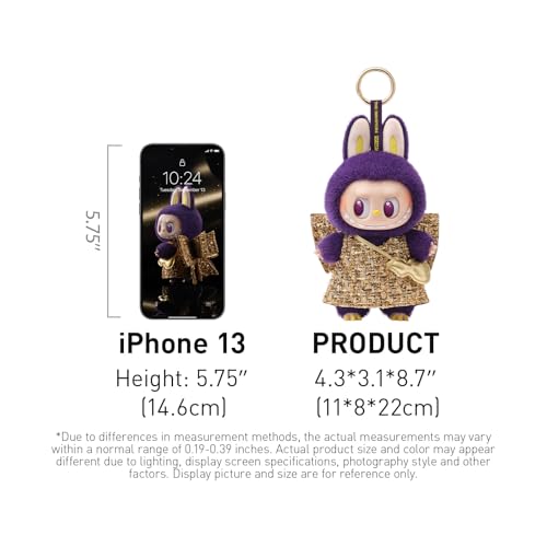 POP MART LABUBU × Pronounce - Wings of Fortune Vinyl Plush Hanging Card,Toys for Modern Home Decor, Collectible Toy Set for Desk Accessories, 1PC
