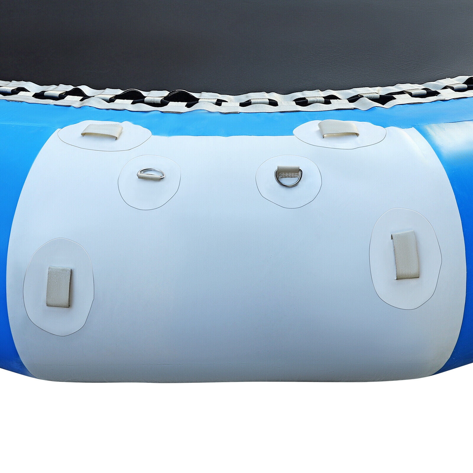 Oukaning 17Ft Inflatable Water Trampoline Jump Floated Water Bounce Playing Platform