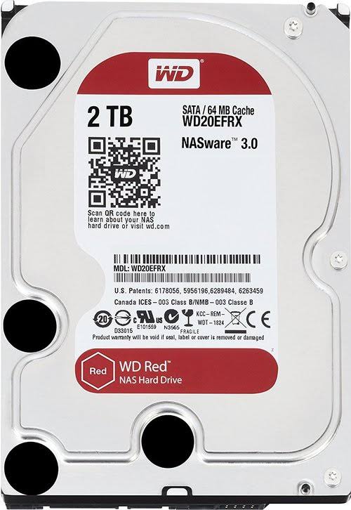 WD WD20EFRX Red 2TB 3.5x22 SATA Hard Drive