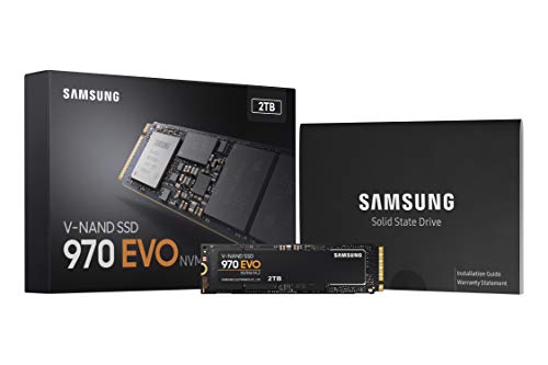 SAMSUNG 970 EVO SSD 2TB M.2 NVMe Interface Internal Solid State Drive + 2mo Adobe CC Photography with V-NAND Technology (MZ-V7E2T0BW)