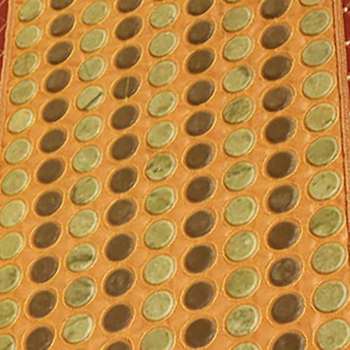 Large Heating Pad Far Infrared Stone Natural Jade Tourmaline Cushion Heating Pad Massager Stone Heating Mat for Warms Back Waist Home Office Use,70x190cm