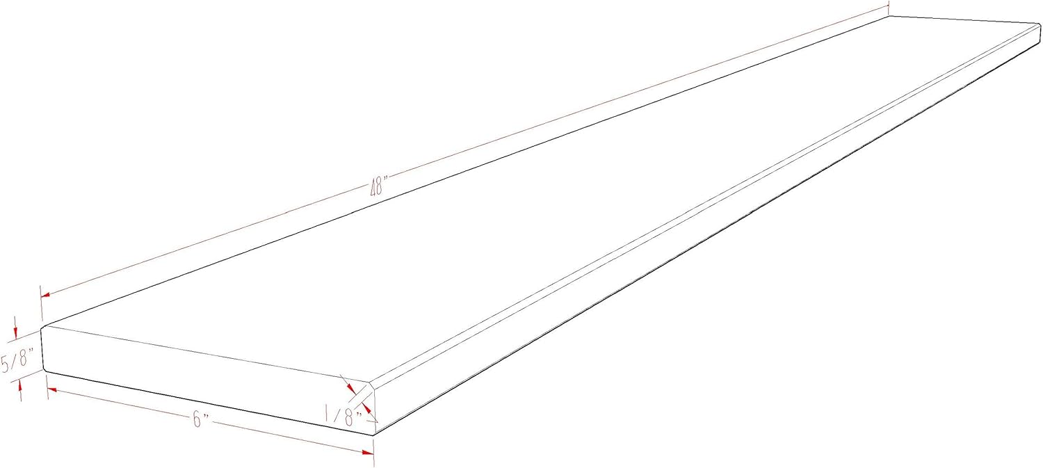 Carrara Marble Threshold (Marble Saddle) - Polished - (6 x 48)