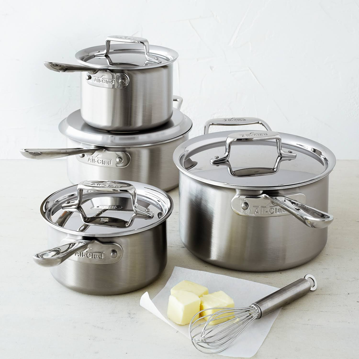All Clad D5 Brushed Stainless 1.5 qt. Sauce Pan with Lid