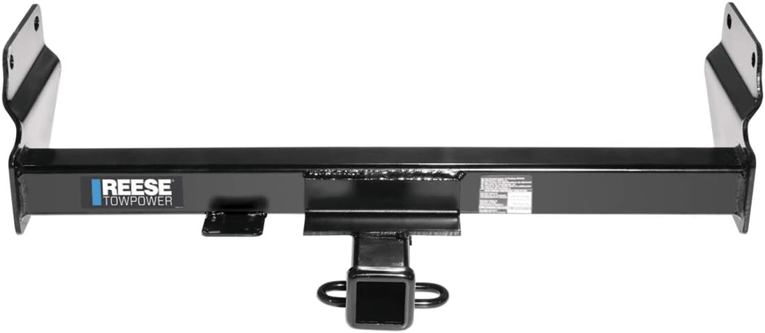 Reese Towpower 44650 Class III Custom-Fit Hitch with 2" Square Receiver opening, includes Hitch Plug Cover , Black