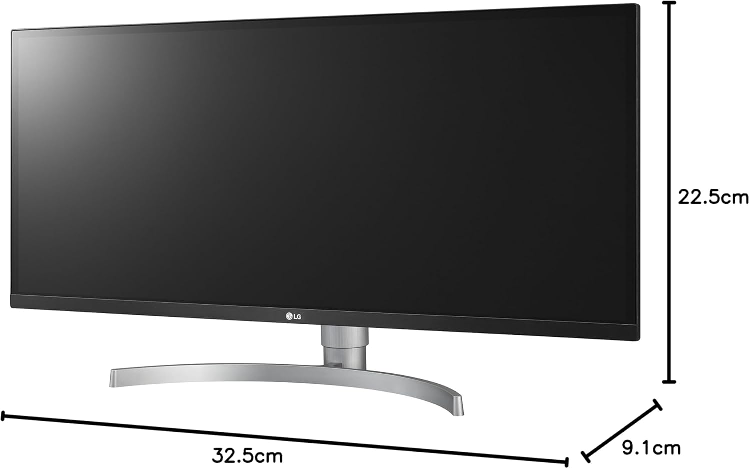 LG UltraWide FHD 34-Inch Computer Monitor 34WK650-W, IPS with HDR 10 Compatibility and AMD FreeSync, White