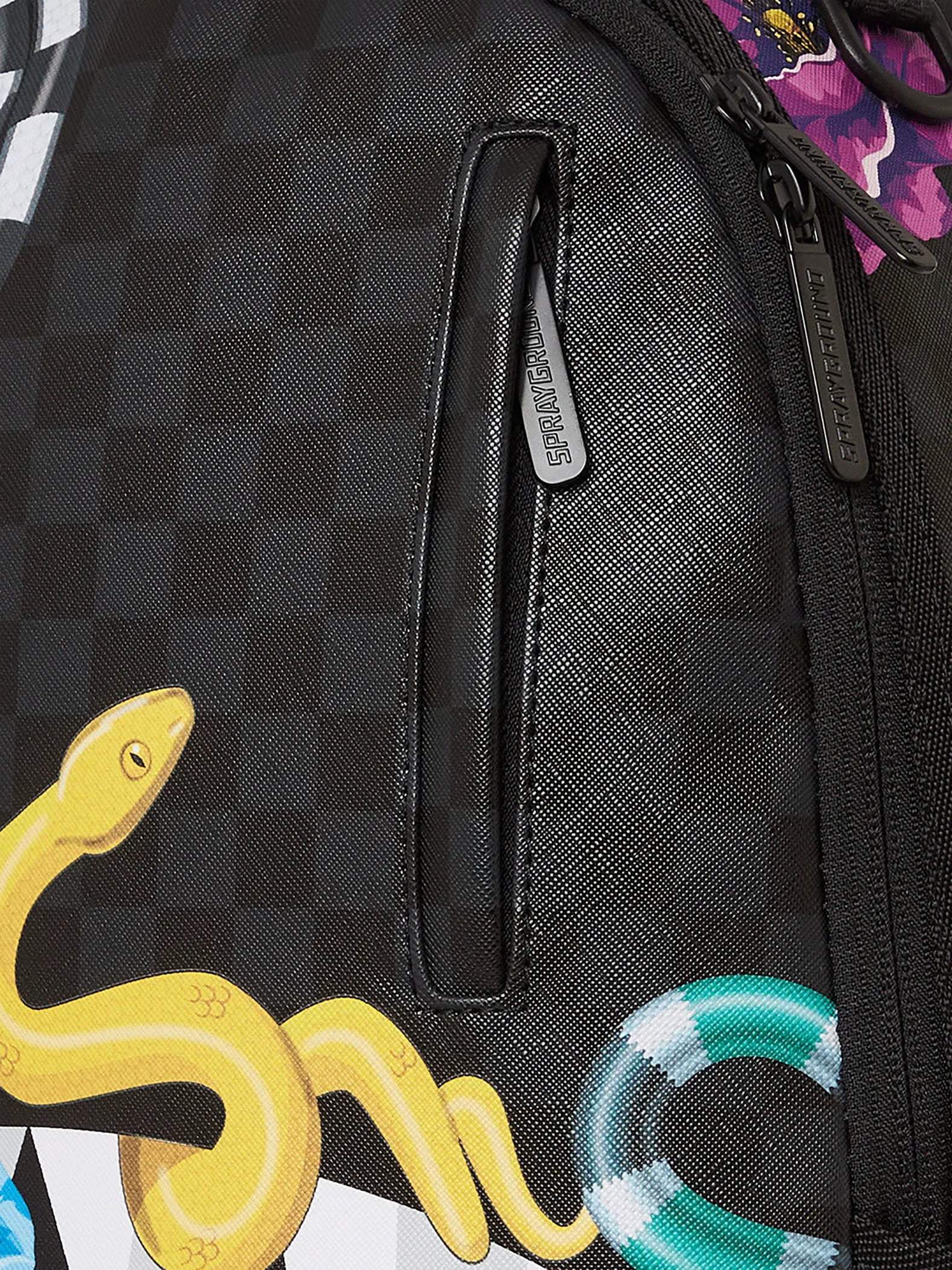Sprayground Snakes On a Bag Backpack, Black