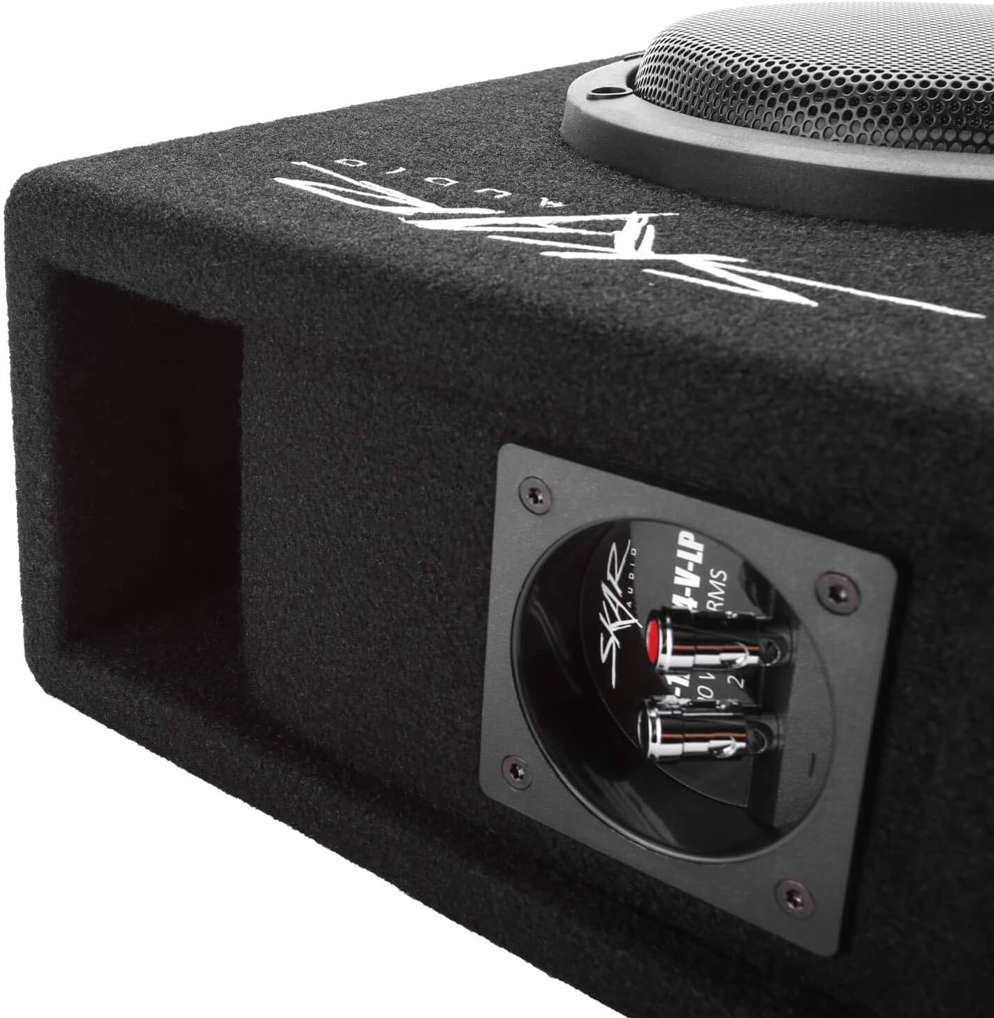 Skar Audio EVL-1X65D4-V-LP 6.5 400 Watt Low Profile Slot Port Loaded Car Subwoofer Enclosure