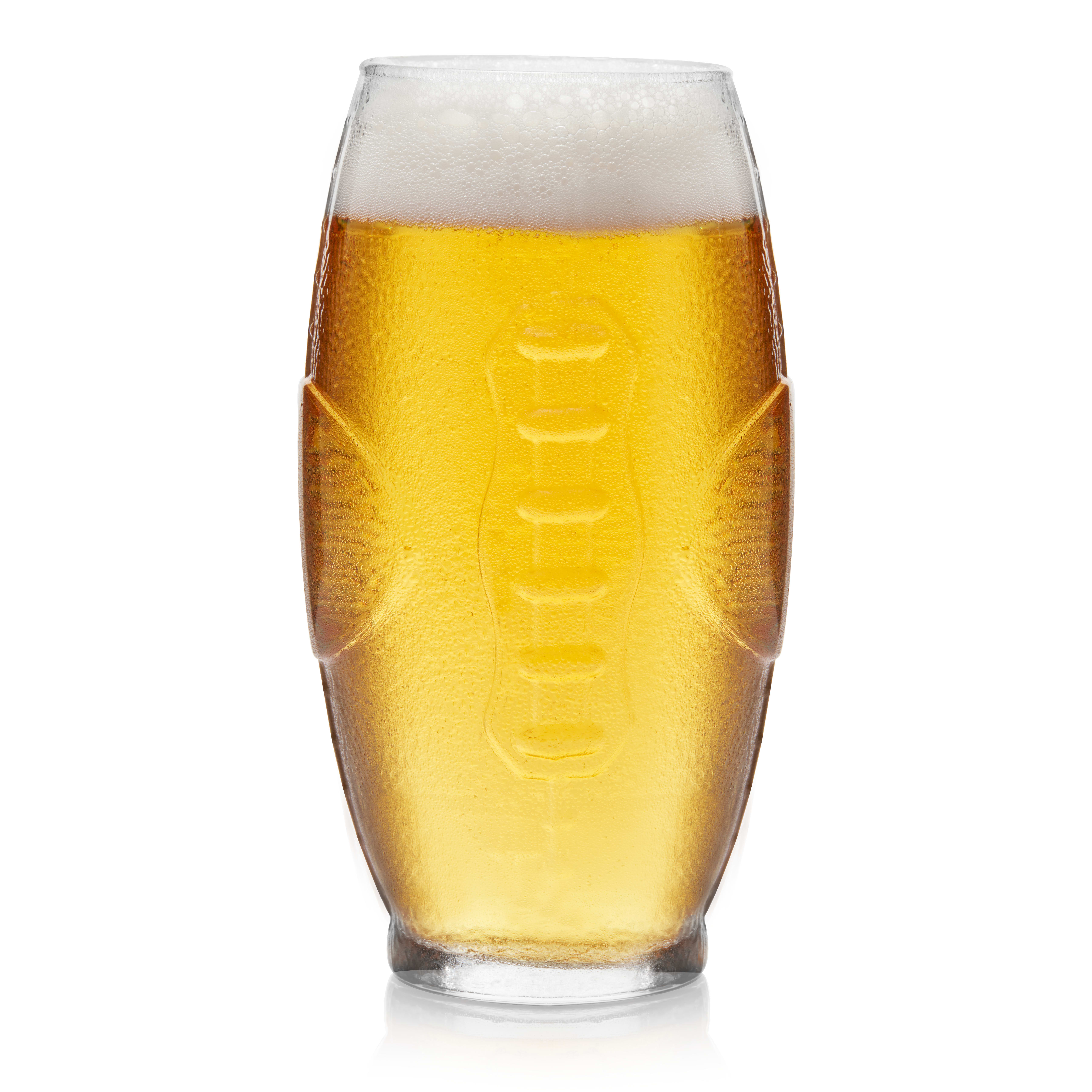 Libbey Football Tumbler Glasses, 23-ounce, Set of 8