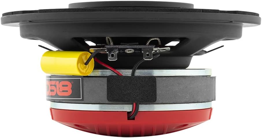DS18 PRO-HY6MSL 6.5" Shallow Hybrid Mid-Range Car Audio Loudspeaker with Built-in Driver with Built-in Driver and Grill Included 300W Max 150W RMS 8 Ohms (1 Speaker) Pack of 2