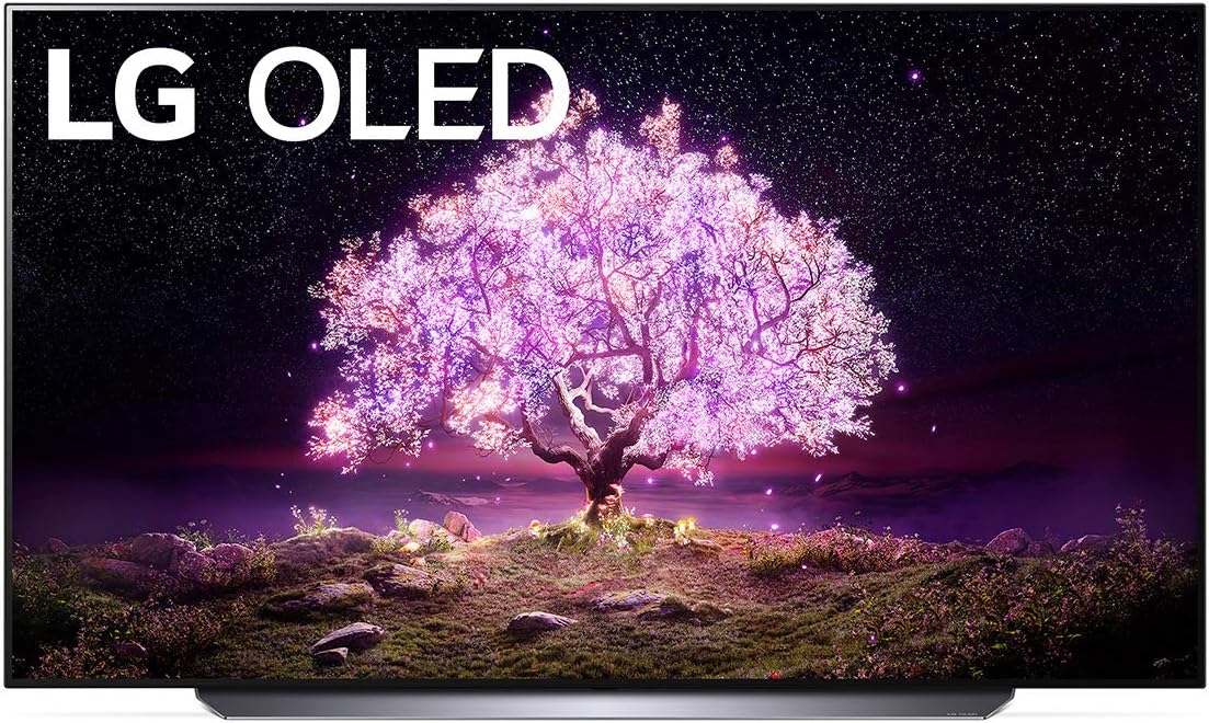 LG OLED C1 Series 55” Alexa Built-in 4k Smart TV (3840 x 2160), 120Hz Refresh Rate, AI-Powered 4K, Dolby Cinema, WiSA Ready, Gaming Mode (OLED55C1PUB, 2021)