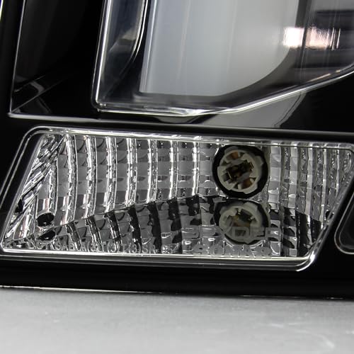AKKON - Fits 2005-2009 Ford Mustang LED [White Tube] Smoked Tail Lamp Brake Lights w/Sequential Signal Pair Left + Right