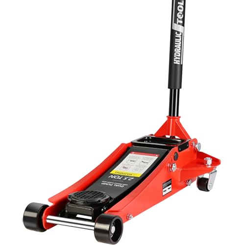2.5 Ton Floor Jack,Low Profile Steel Racing Floor Jack with Dual Pistons Quick Lift Pump,Hydraulic floorjack,Lifting Range 3.5"-19.5",Blue