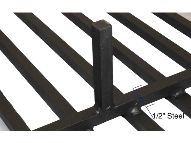 Titan Attachments Round Fire Pit Grate 28x22 Heavy Duty Grill Cooking Campfire Camp