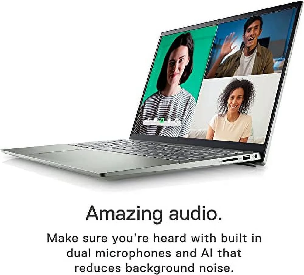 Dell Inspiron 14 Inch FHD Business Laptop, AMD Ryzen 7 5825U, 8GB RAM, 512GB SSD, Windows 11 Pro, Backlit Keyboard, Fingerprint Reader, SD Card, USB-C, HDMI