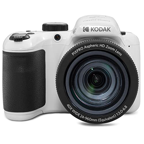 KODAK PIXPRO AZ405-BK 20MP Digital Camera 40X Optical Zoom 24mm Wide Angle Lens Optical Image Stabilization 1080P Full HD Video 3" LCD Vlogging Camera. Bundle with SD Card and Camera Bag