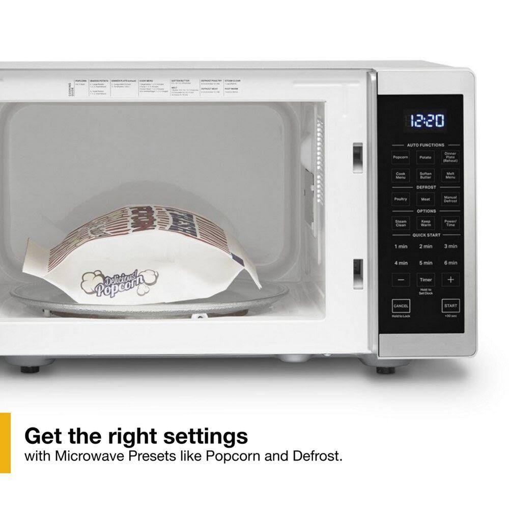 Whirlpool 0.9 Cu. ft. Capacity Countertop Microwave with 900 Watt Cooking Power WMC30309LS - Heritage Stainless Steel
