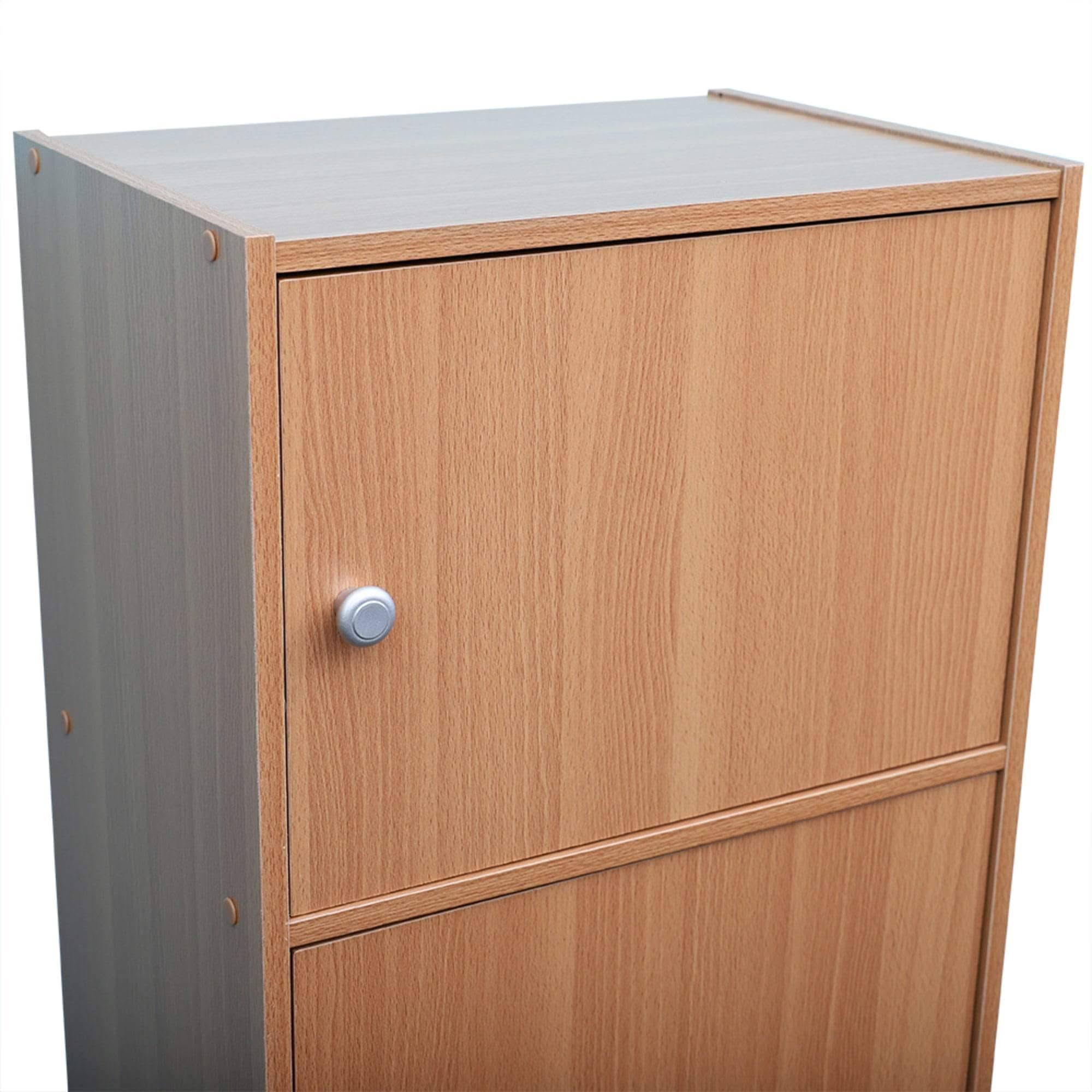 Home Basics 5 Cube Wood Cabinet, Natural