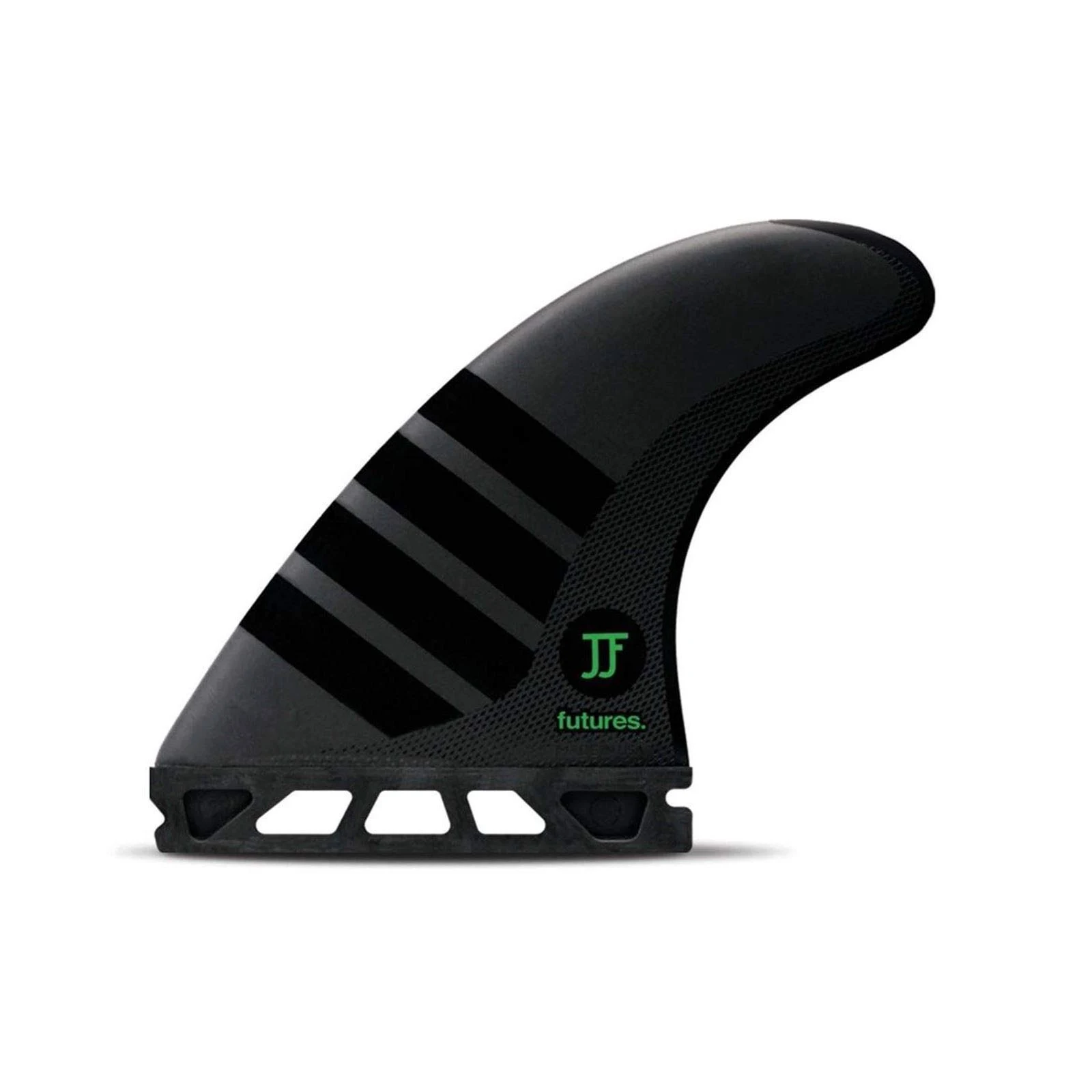 Futures Alpha Thruster Fin Set John John Carbon/Green Medium