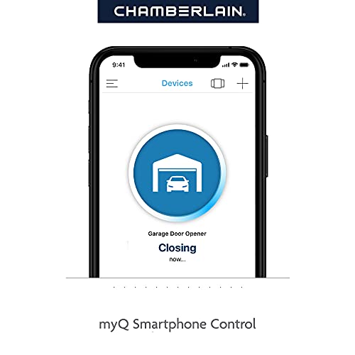 Chamberlain C2405 MYQ Smart Garage Door Opener, Chain Drive, 1/2-HP Motor, Dual Light - Quantity 1