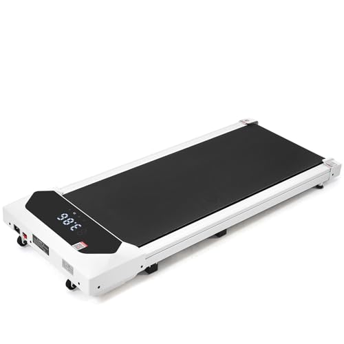 Walking Pad, Under Desk Treadmill, Walking Pad Treadmill for Home Office, 2.25HP Portable Treadmill with 220lb Capacity, Walking treadmill with Remote Control/App Control LED Display