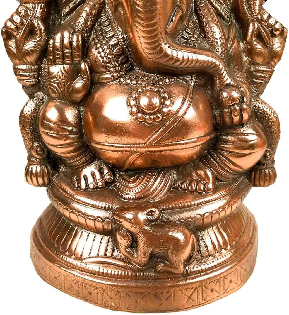 Apka Mart The Online Shop Lord Ganesha/Ganpati Statue | Decorative Religious Idol - Metal (15 Inch/Bronze) for Home & Office Decor, Feng Shui, Vastu, Entrance & Gifts