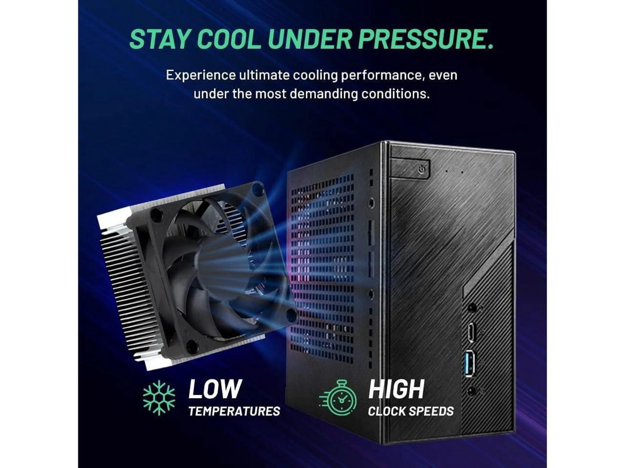 Skytech, Mini PC, Gaming PC, AMD Ryzen 5 5600G, AMD Radeon Graphics, 1TB SSD, 16GB RAM, Windows 11