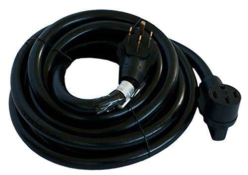 Cynder RV 50 Amp Electrical Extension Cord 50& 02016, Black