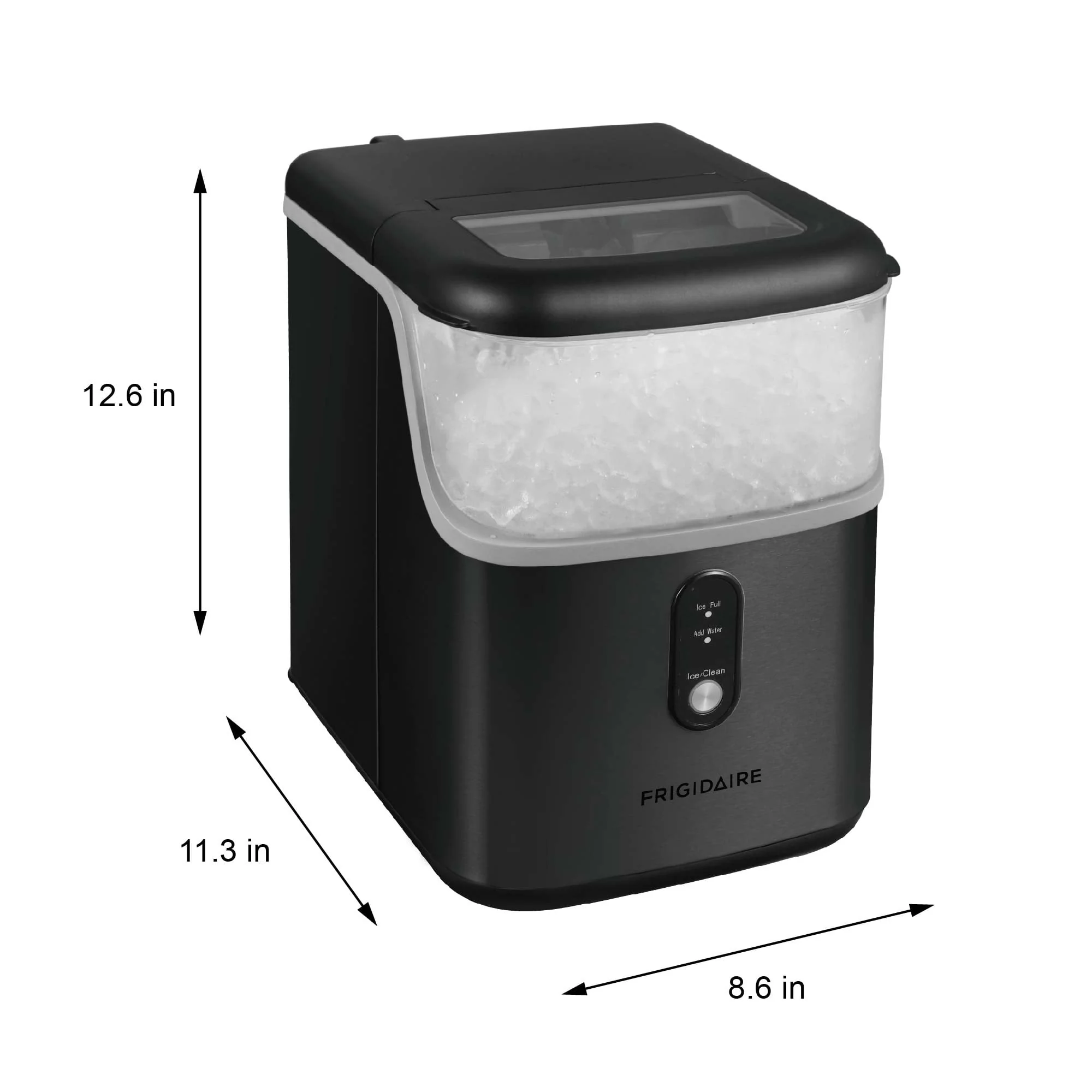 Frigidaire 33 Lbs. Nugget Ice Maker - BLACK Stainless Steel, EFIC228