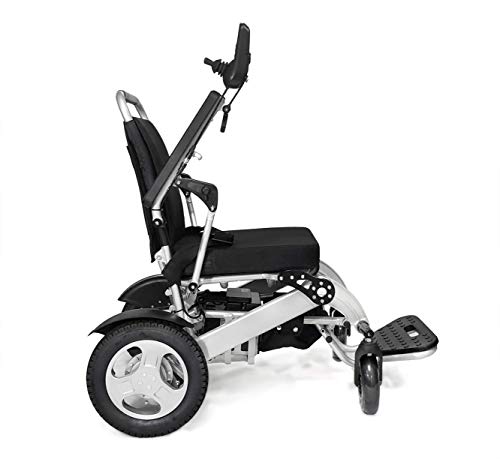 Smart Electric Wheelchair Premium Grade Heavy Duty Lightweight Foldable Power Wheelchair for Adults (Black)