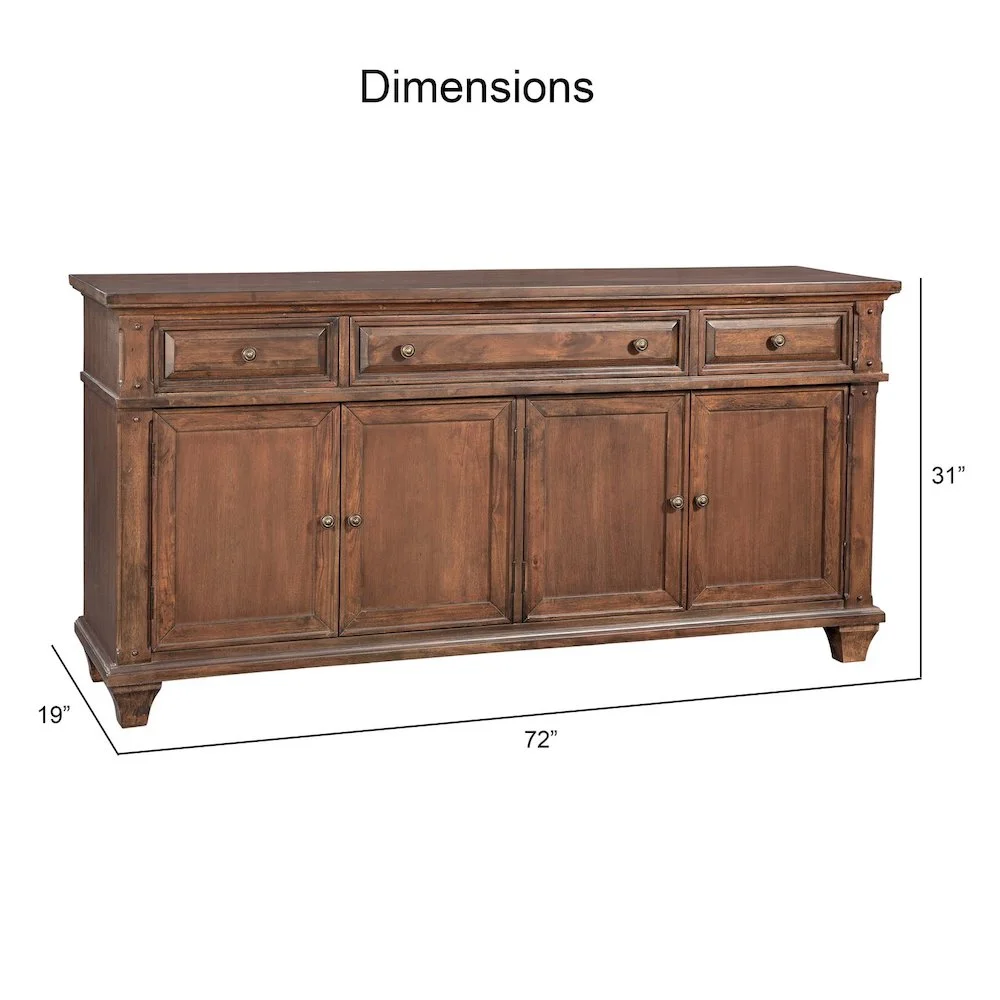 American Woodcrafters Sedona Cherry 72" TV Console