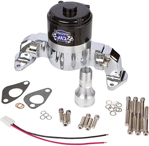 Chevy Small Block Electric Water Pump - 35 GPM, Chrome Aluminum, 283, 327, 350, 400, SBC