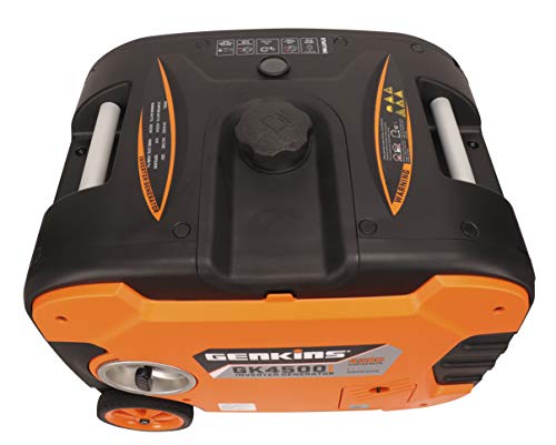 4500 Watt Portable Inverter Generator Gas Powered Ultra Quiet RV Ready Camper Friendly…