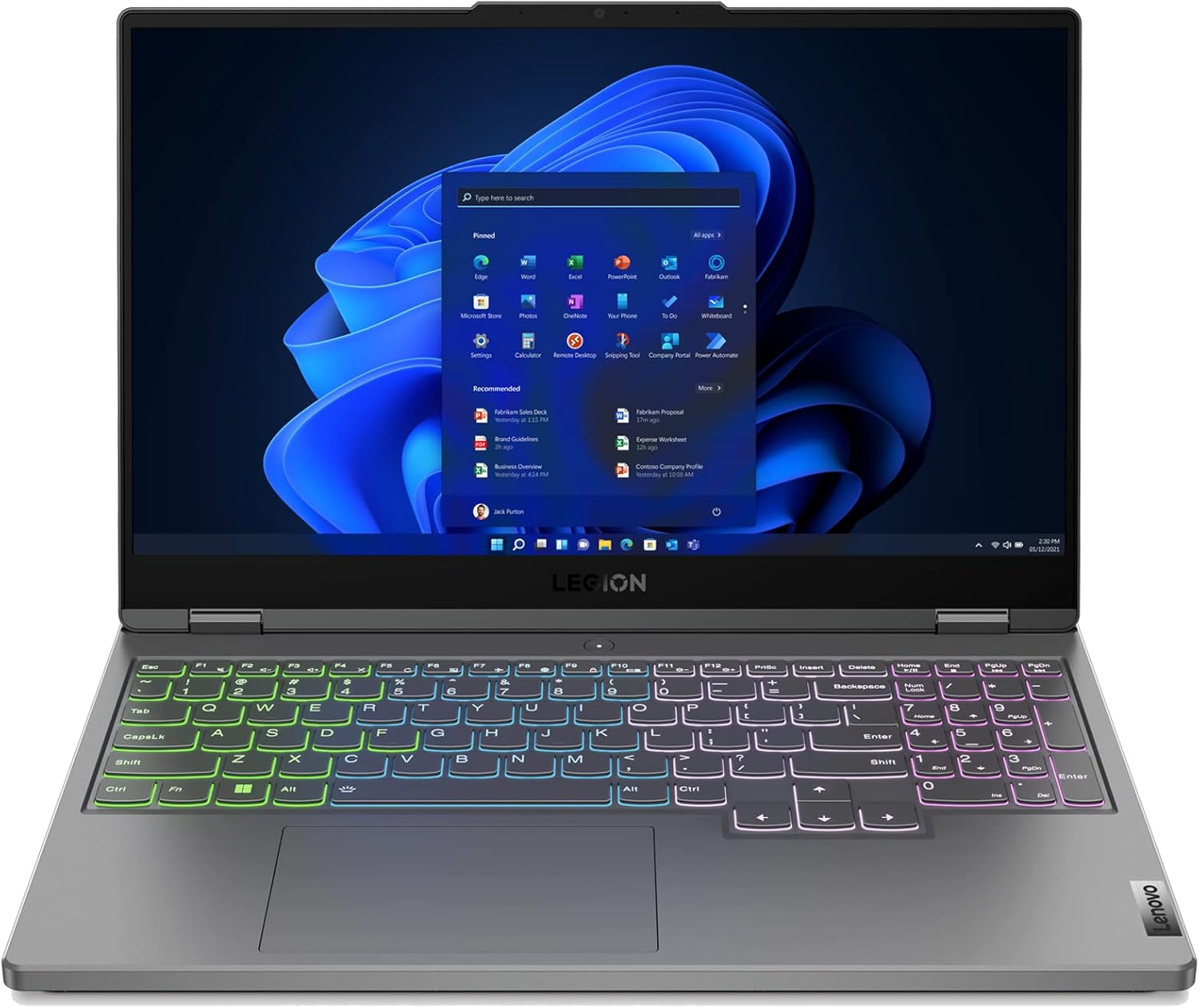 Lenovo Legion 5 Gaming Laptop (15.6" FHD IPS 165Hz, 32GB DDR5 RAM, 1TB PCIe SSD, GeForce RTX 3060, Intel Core i5 (> i7-11800H)) 4-Zone RGB Backlit KB, WiFi 6E, IST Cable, Win 11 Home, Gary