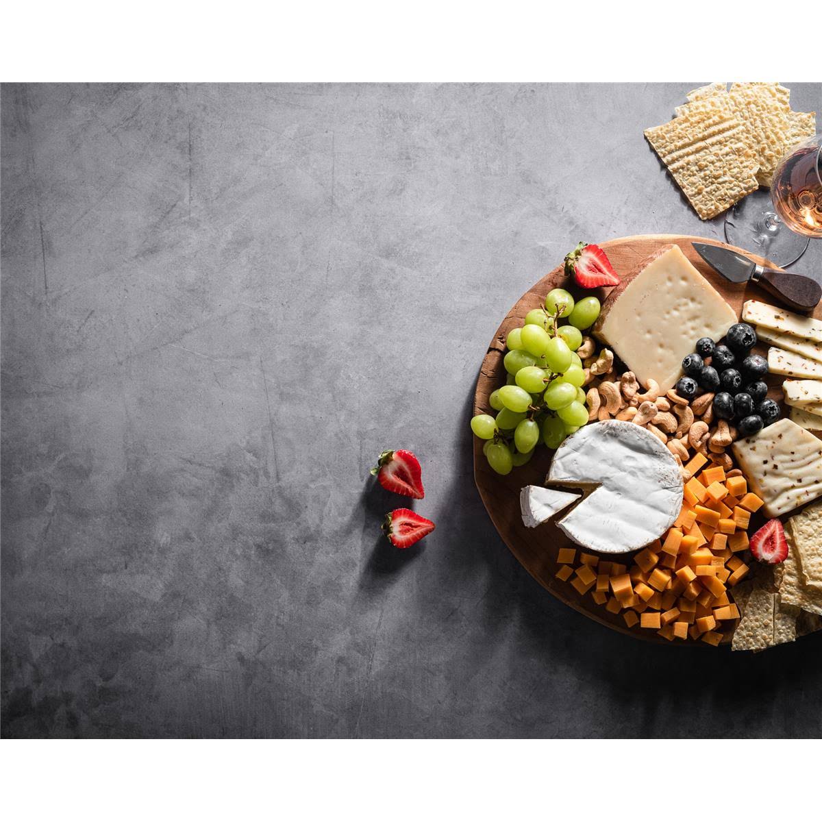 V-FLAT World Duo Board - 30x40x22 Surface Board, Iced Concrete/Midnight Cement
