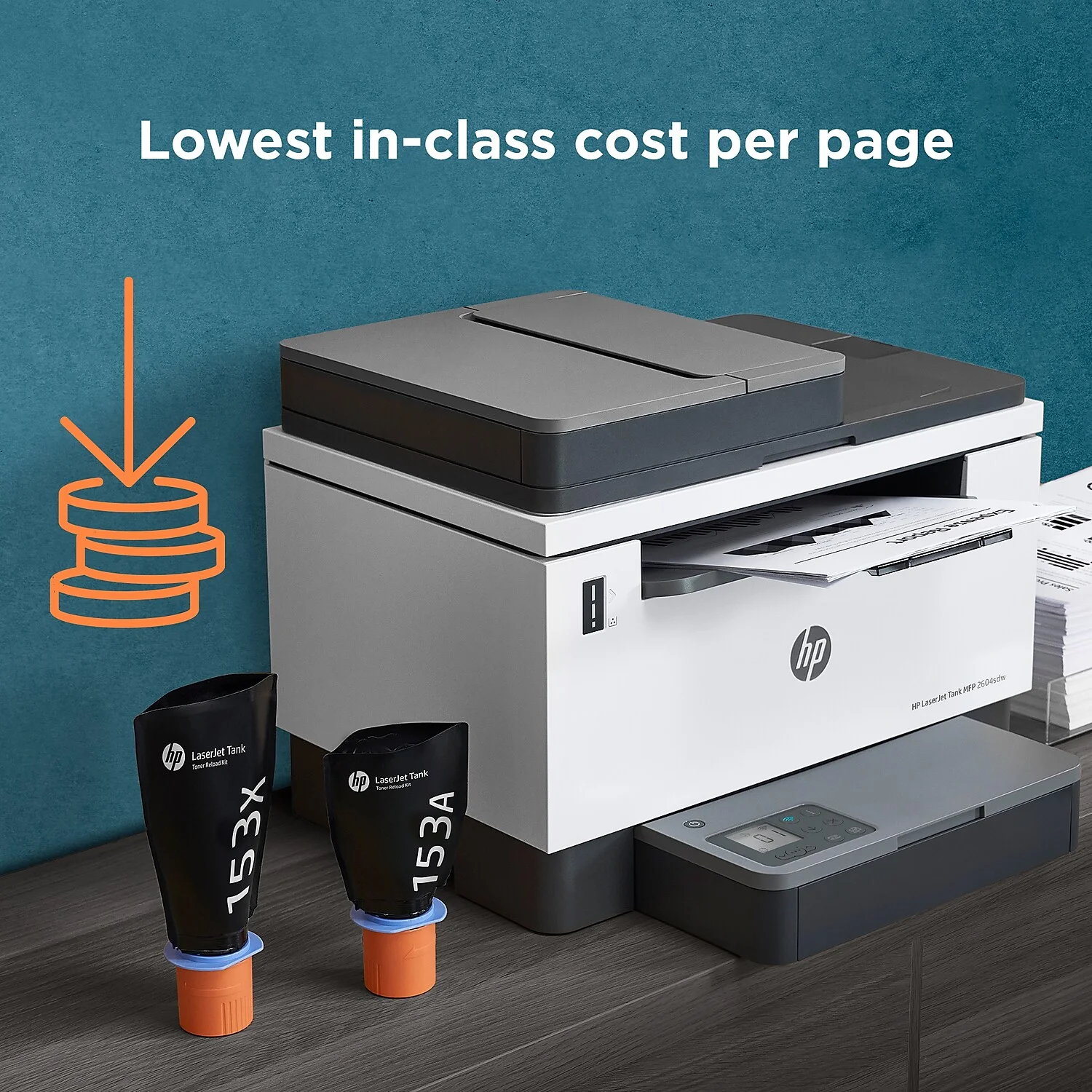 HP LaserJet Tank MFP 2604sdw Monochrome Color Printer with Laser Printing Technology, 381V1A