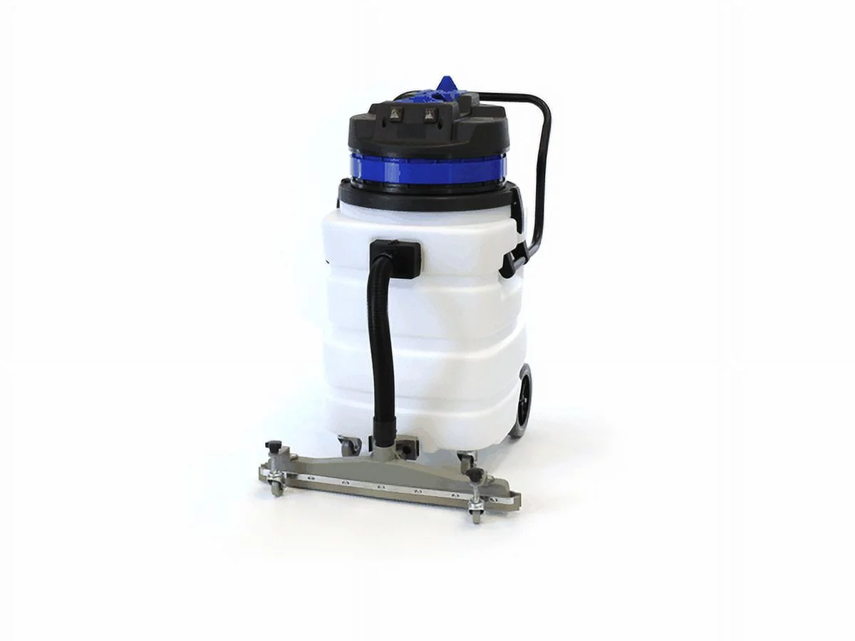 Industrial Vacuum Cleaner Wet/Dry - 2 Motors - Front Squeegee - 24 Gallon