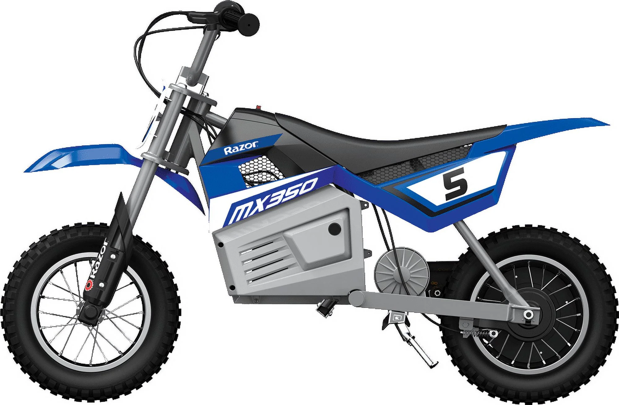 Razor Dirt Rocket MX350 - Blue, up to 14 mph, 24V Electric-Powered Dirt Bike for Kids 13+