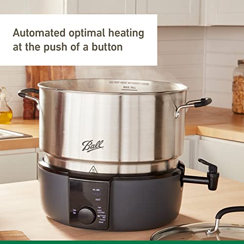 Ball EasyCanner Electric Water Bath Canner, 21 quart, Silver