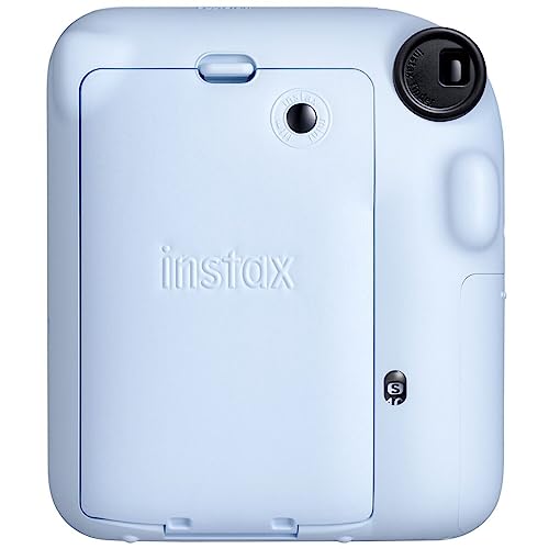 FUJIFILM INSTAX Mini 12 Instant Film Camera | Pastel Blue Bundled with INSTAX Mini Instant Film |40 Exposures + Instax Accessory Bundle + AA Batteries + Cleaning Cloth (10 Items)