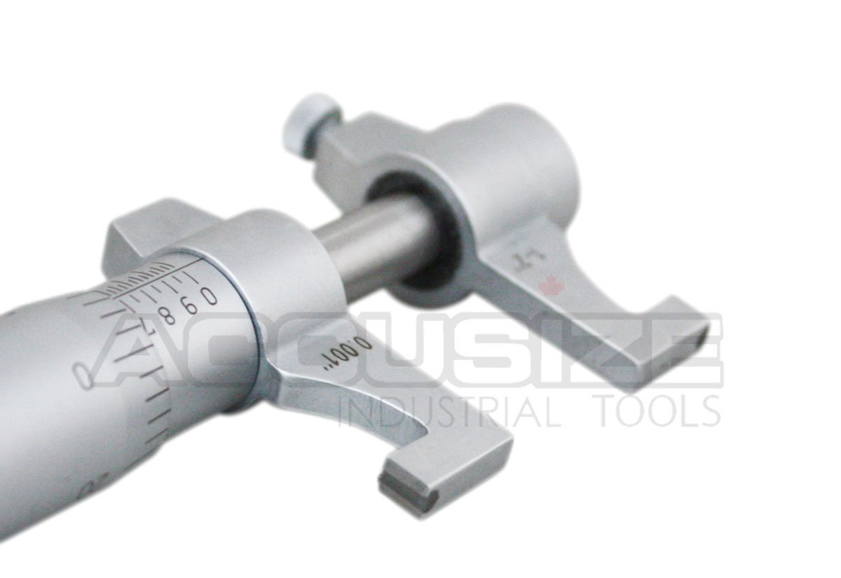 Accusize Industrial Tools 3-4'' by 0.001'' Inside Micrometer in Fitted Case, Satin Chrome Finished, Eg00-3224