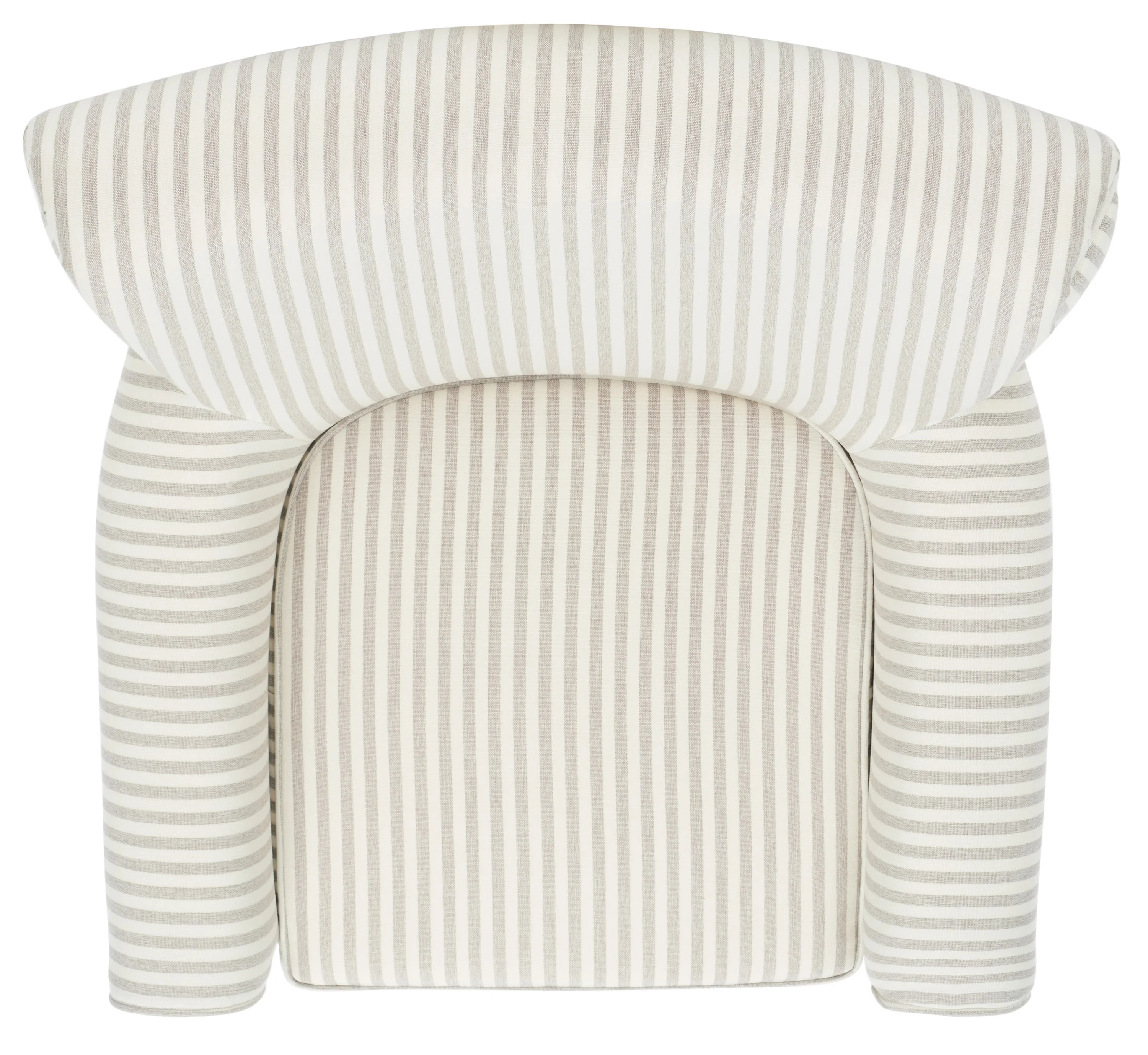 SAFAVIEH Hazina Modern Style Club Chairs, Beige Stripe (30 in. W x 32.8 in. D x 35.4 in. H)